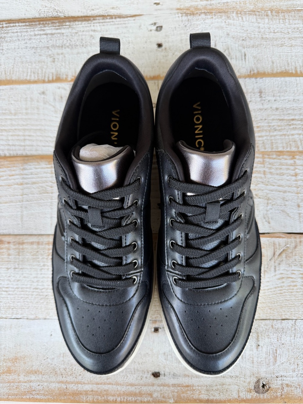 Vionic Elise Women’s Black Low-Top casual comfort Sneakers with White Sole-NWT - Picture 5 of 8